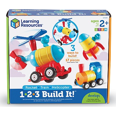 1-2-3 Build It! Rocket-Train-Helicopter