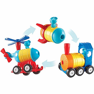 1-2-3 Build It! Rocket-Train-Helicopter