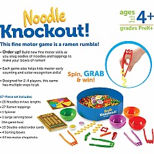 Noodle Knockout Fine Motor Game