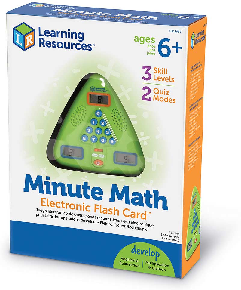 Learning Resources Minute Math Electronic Flash Card 