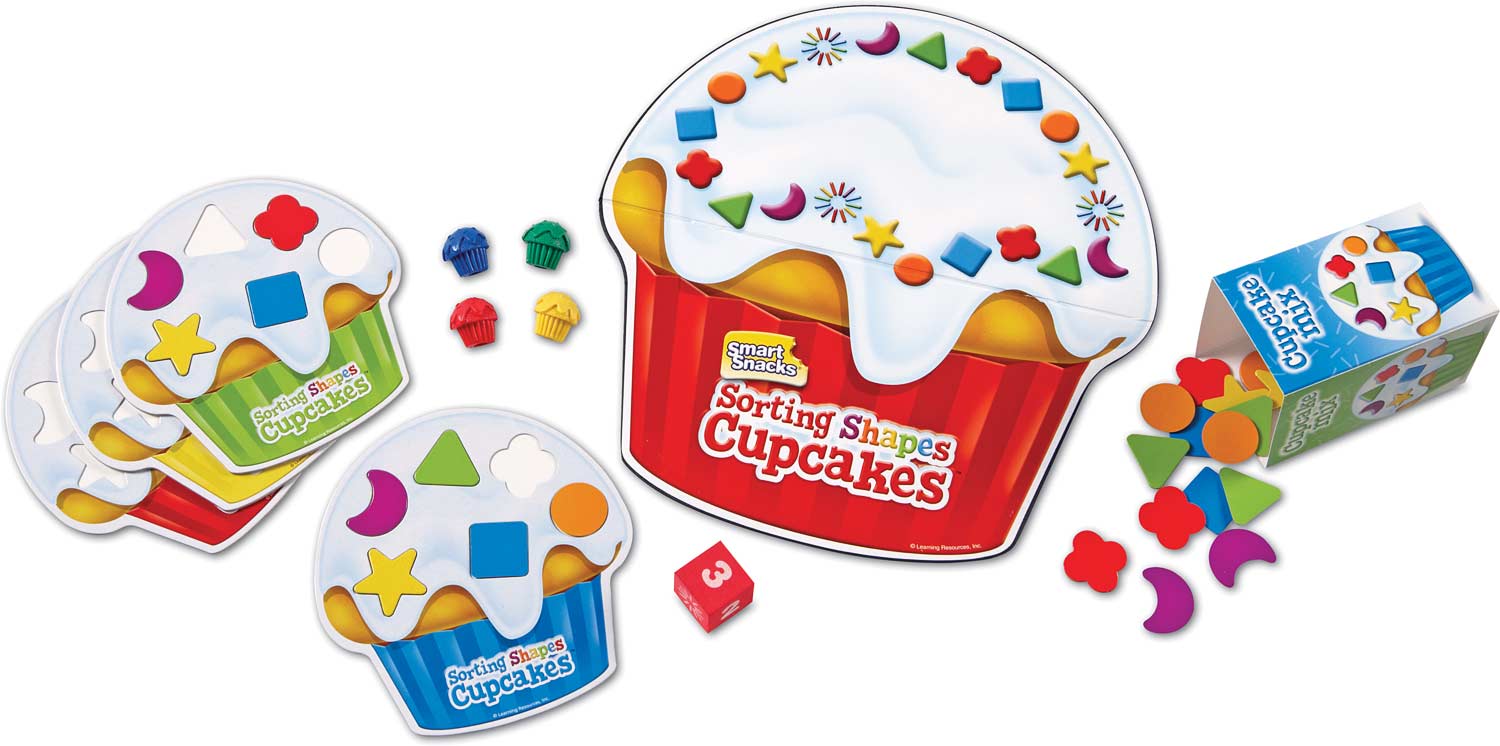 LEARNING RESOURCES Smart Snacks Shape Sorting Cupcakes 