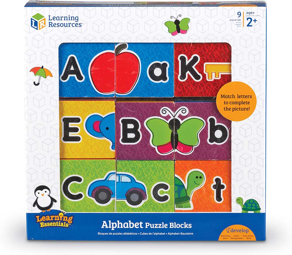 Alphabet Blocks in Various Colors –