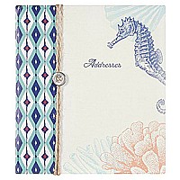 C.R. Gibson Refillable Address Book, Coral Reef (A1-12583)