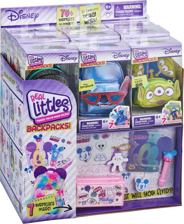 Real Littles Collectible Micro Disney Bags with 6 Surprises Inside! Se