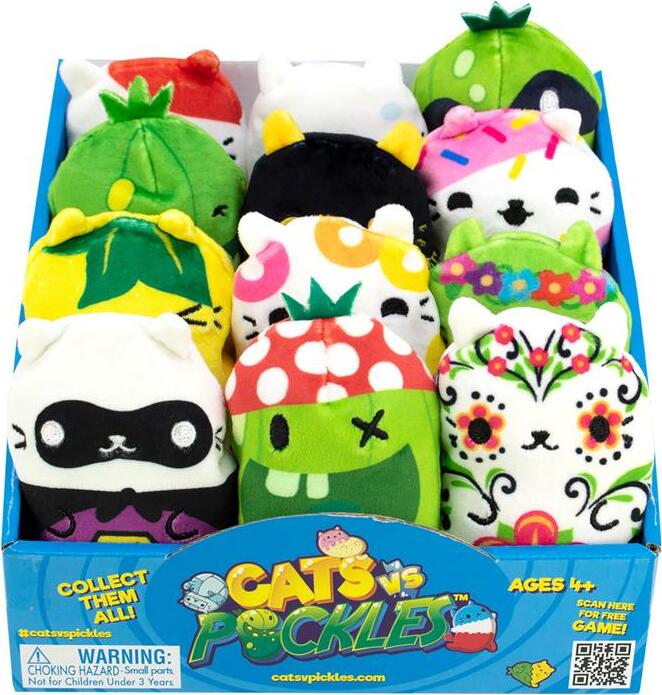 Cats vs Pickles 4 inch Plush, from License 2 Play and Totally Thomas Inc.