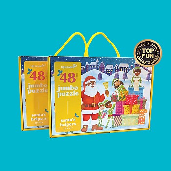 Little Likes Kids "Santa's Helper's (with Black/Brown Santa)" (48 Pc Puzzle)