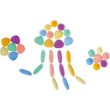 Junior Rainbow Pebbles - Transparent - Mini Jar