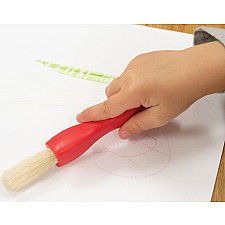 Triangle Grip Paint Brushes - 3 Sizes - Set of 6