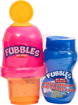 Little Kids Fubbles No Spill Bubble Tumbler Mini 3 Pack Party Favor Set 99630 for sale online 