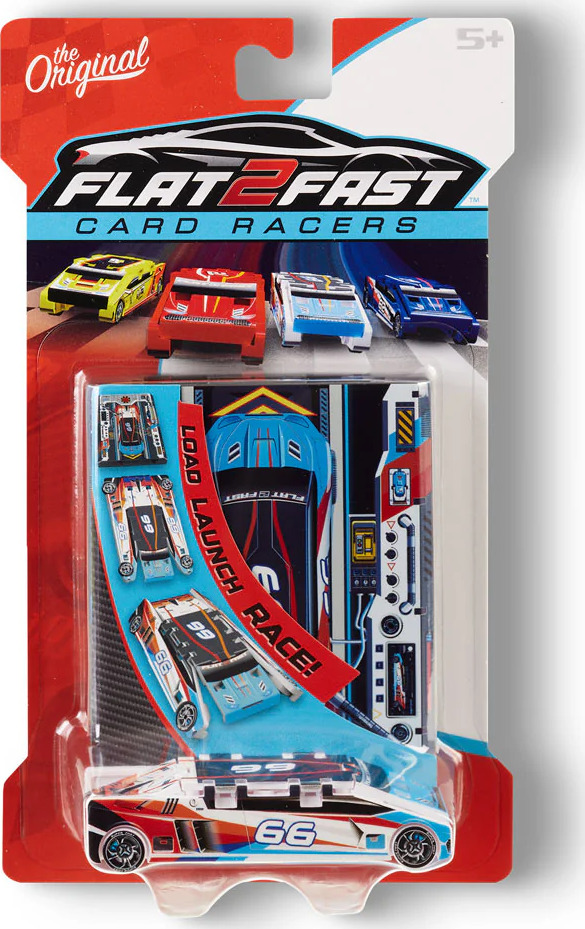 Flat 2 Fast Card Racers (Sky Blue)