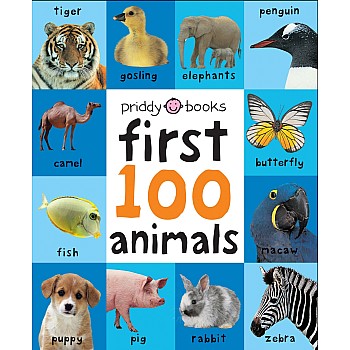 First 100 Animals: A padded book—perfect for little hands to hold