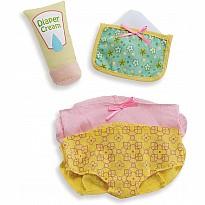 Wee Baby Stella Diaper Changing Set (2 Diapers, Wipes & Cream)
