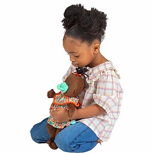 Baby Stella Brown with Black Wavy Hair