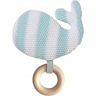Whale Knit Baby Rattle