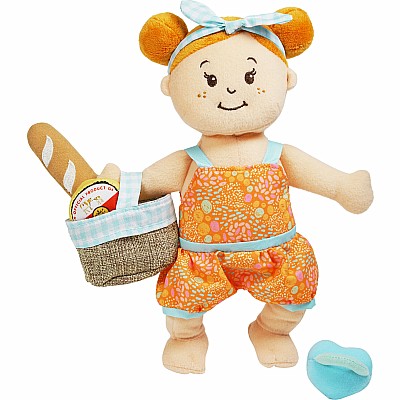 Wee Baby Stella Peach Al Fresco 12" Soft Baby Doll Set 12 Months and Up