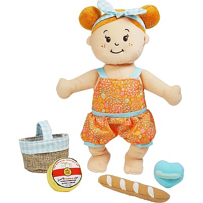 Wee Baby Stella Peach Al Fresco 12" Soft Baby Doll Set 12 Months and Up