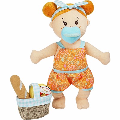 Wee Baby Stella Peach Al Fresco 12" Soft Baby Doll Set 12 Months and Up