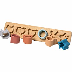 Simply Silicone Bamboo 6-Piece Sorter - 13x3"