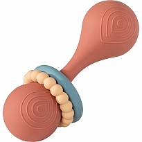 Simply Silicone Coral Rattle