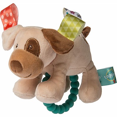 Taggies Buddy Dog Teether Rattle - 5"