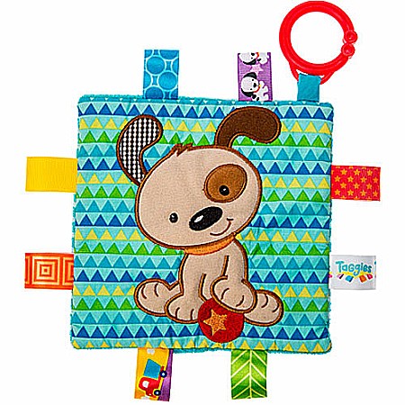 Taggies Crinkle Me Brother Puppy-6.5x6.5"