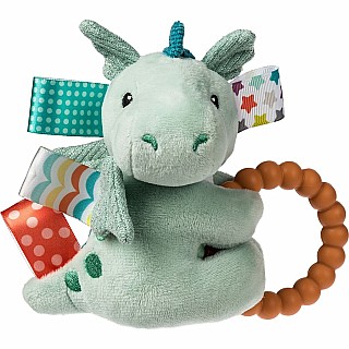 Taggies Drax Dragon Teether Rattle - 6"