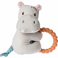 Jewel Hippo Teether Rattle - 6"