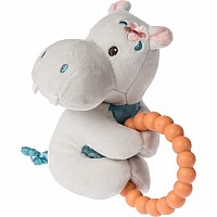 Jewel Hippo Teether Rattle - 6"