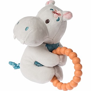 Jewel Hippo Teether Rattle - 6"