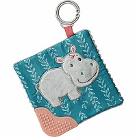 Jewel Hippo Crinkle Teether - 6"