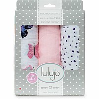 Lulujo Butterfly Mini Cotton Cloths - 28 - 28"