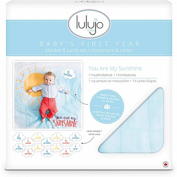 Baby's First Year Blanket & Cards Set - You Are My Sunshine
