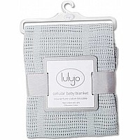 Lulujo Grey Cellular Blanket - 39x31"