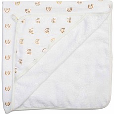 Lulujo Hooded Towel - Rainbows - 40x40"