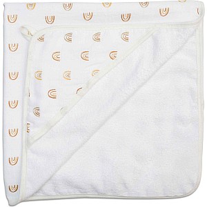 Lulujo Hooded Towel - Rainbows - 40x40"