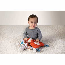 Lulujo x Leika Cotton Swaddle - Fox & Raccoon - 47x47"