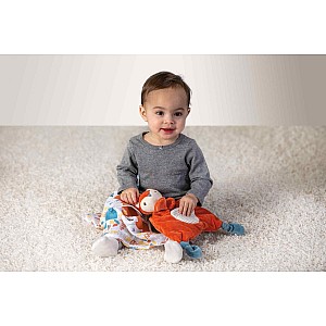 Lulujo x Leika Cotton Swaddle - Fox & Raccoon - 47x47"