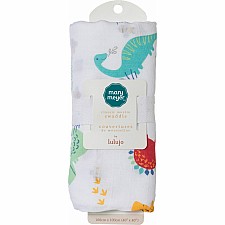 Pebblesaurus Cotton Swaddle