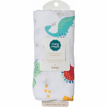 Pebblesaurus Cotton Swaddle