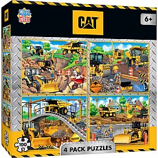 Caterpillar - 4 Pack 100 Piece Puzzles