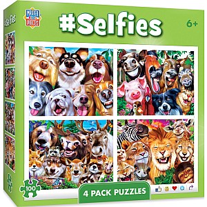 Selfies - 4 Pack 100 Piece Puzzles