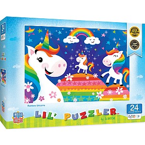 Lil Puzzler - Rainbow Unicorns 24 Piece Puzzle