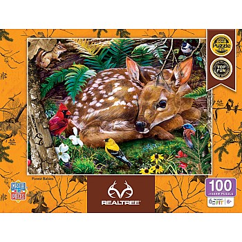 Realtree - Forest Babies 100 Piece Puzzle