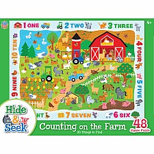Hide & Seek - Counting on the Farm 48 Piece Puzzle