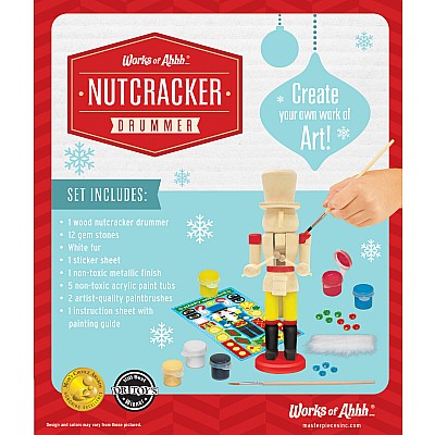 Nutcracker Drummer - Holiday Wood Paint Kit