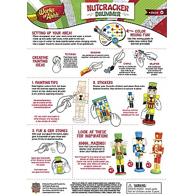 Nutcracker Drummer - Holiday Wood Paint Kit