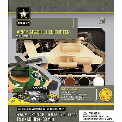 U.S. Army - Apache Helicopter Wood Paint Kit