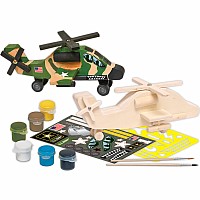 U.S. Army - Apache Helicopter Wood Paint Kit