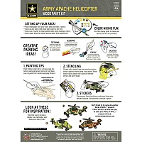 U.S. Army - Apache Helicopter Wood Paint Kit