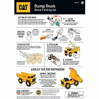 Caterpillar - Dump Truck Wood Paint Kit